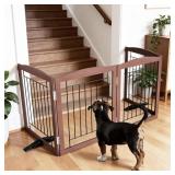 $70 Freestanding Dog Fence Indoor, Foldable Dog