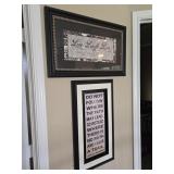 Framed 'Live Laugh Love' & Inspirational Quote