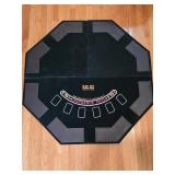Folding Octagonal Poker & Blackjack Table Top Mat