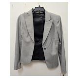 NWT Gianni Bini Gray Tailored Pleated-Accent
