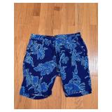 Men's Size 32 Blue Floral Casual Shorts