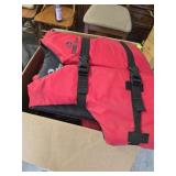 Box of 7 Assorted Boating Life Jackets