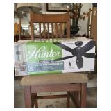 Matte Black Indoor/Outdoor Ceiling Fan