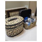 Leopard Print Vanity Train Case, Matching