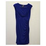 Elegant Royal Blue Ruched Sleeveless Dress
