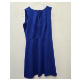 Ellen Tracy Women's Royal Blue Sleeveless Sheath