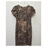Calvin Klein Women's Leopard Print Short-Sleeve