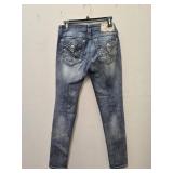 Miss Me Designer Embellished Denim Jeans - Size 29