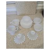 Vintage Milk Glass Collection - Fenton Hobnail