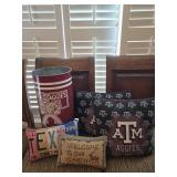 Texas A&M Aggies Decor Lot - Metal Trash Can,