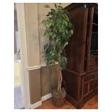 Large Artificial Potted Ficus Floor Tree
