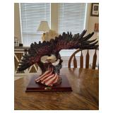 Patriotic Bald Eagle with Outstretched Wings &