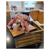 'Card Playing Crawfish' Sculpture Piece