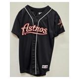 Houston Astros Majestic Black Button-Up Baseball