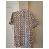 Ted Baker London Size 4 Short Sleeve Button Up
