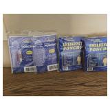 Assorted Emergency Ponchos Bulk Lot of 4
