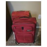 Red Rolling Suitcase Set of 2