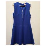 Elegant Royal Blue Sleeveless Dress with Front