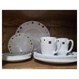 Corelle Vitrelle Ceramic-Glass Dinnerware Set -