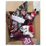Texas A&M Maroon Stocking, Box of Xmas Items