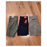 3 Pairs of Shorts Size 34 Cranscript, Cabela's,