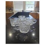 Vintage Crystal Punch Cups Set of 4