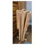 Set of (3) Vintage Folding Wooden TV Trays