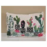 Potted Cactus & Succulent Embroidered Decorative