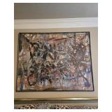 Massive 59.5' x 49' Framed Abstract Classical