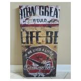 Large 20' x 40' Vintage Motorcycle Wooden Wall
