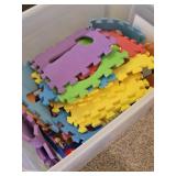 Foam Alphabet & Numbers Play Mat w Lego's