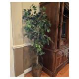 Large Artificial Potted Ficus Floor Tree