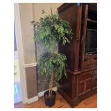 Large Artificial Potted Ficus Floor Tree