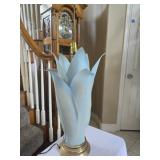 Vintage Hollywood Regency 32-Inch Ceramic Calla
