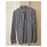 BUGATCHI Dry Cleaned Men's Shirt Size XL