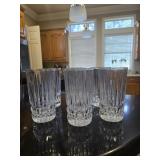 Vintage Clear Pressed Glass Punch Cups -