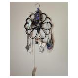 Hanging Flower Jewelry Organizer & Assorted