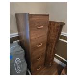Modern 4-Drawer Vertical Filing Cabinet - Wood