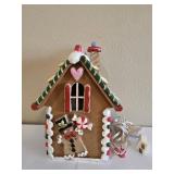 Lighted Gingerbread House Christmas Table Decor
