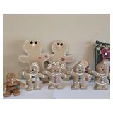 8 Pc Gingerbread Family Christmas Decor Collection