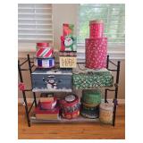 Large Christmas Gift Tins & Holiday Storage Lot