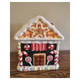 Ceramic Christmas Gingerbread House Cookie Jar