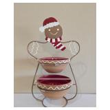 16' Gingerbread 2-Tier Candy Snack Serving Stand