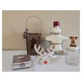 6 Pc Rustic Christmas Decor & Gingerbread Accents