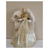 Victorian Angel Tree Topper w/ Feather Wings
