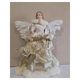 Victorian Angel Tree Topper w/ Musical Notes