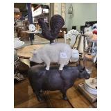 $39 Farmhouse Barnyard Animal Stacking Figurine