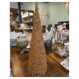 Gold Glitter Cone Christmas Tree ï¿½ 18'