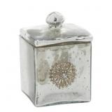 Silver Glass Glam Decorative Jar