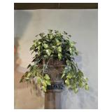 Lifelike Pothos Artificial Plant in Woven Basket